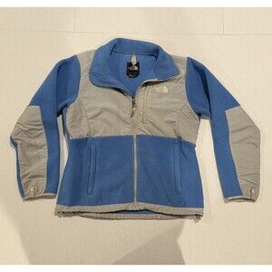 The North Face Denali Fleece Jacket Women' Size Medium Blue Gray Polartec Jacket
